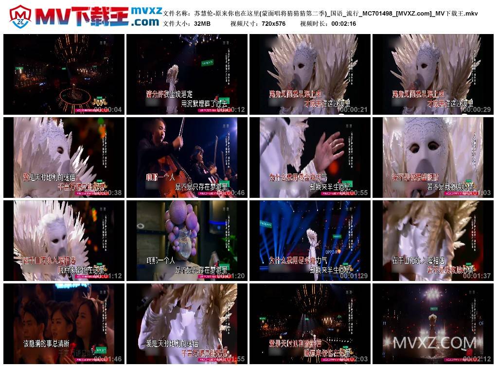 苏慧伦-原来你也在这里(蒙面唱将猜猜猜第二季)_国语_流行_MC701498